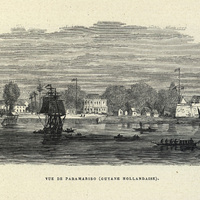 Vue de Paramaribo (Guyane hollandaise)