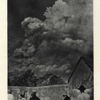 Pelée in the early morning of August 31, 1902, photograph taken a few hours after the cataclysm …