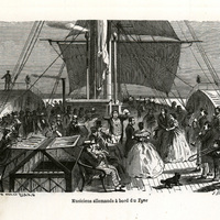 Musiciens allemands à bord du Tyne