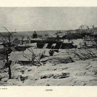 The village of Precheur beneath its ash mantle